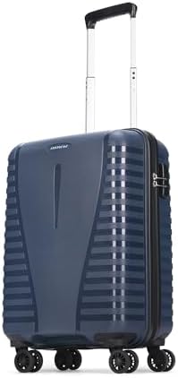 Aristocrat Airpro 8 Wheels Trolley Bags for Travel Hard Case Luggage, Lightweight Bag & Combination Lock|7 Years Warranty, Poseidon Blue, Cabin/ Small, Hardside Expandable Luggage with 8 Spinner
