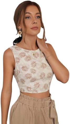 GRECIILOOKS Floral Regular Fit Jeans Korean One Piece Dress Western Tops for Women Stylish