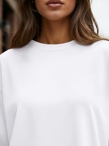Womens Oversized Long Sleeve T Shirts 2025 Basic Crewneck Tee Fall Tops Casual Workout Clothes