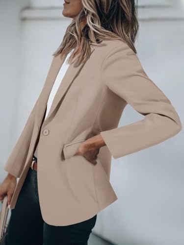 Cicy Bell Womens Casual Blazers Open Front Long Sleeve Work Office Jackets Blazer