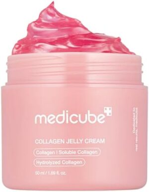 medicube Collagen Jelly Cream- Niacinamide & Freeze-Dried Hydrolyzed Collagen - Boosts skin's barrier hydration and gives 24h Glow & Lifted Look - Korean skincare (1.69 Fl Oz (Pack of 1))