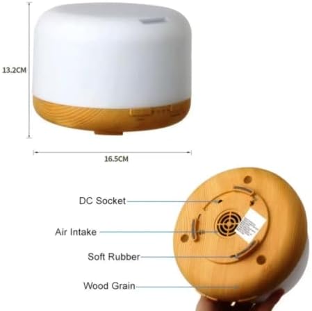 500ml Premium, Essential Oil Humidifier, Air Purifier for Home with 10ml Lavender Oil, Remote Control, 5 in1 Ultrasonic Aromatherapy Fragrant Oil Diffuser Vaporizer, Auto-Off Safety Switch.