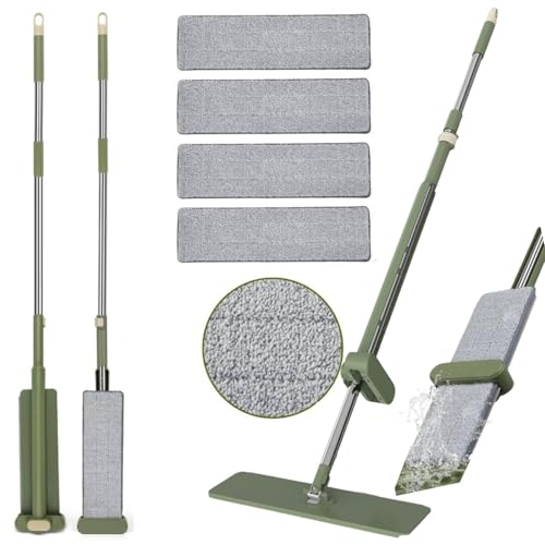 Flat Mop with Wringer Set
