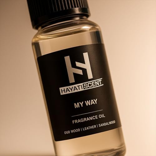 My Way Luxury Essential Oil – Hotel Collection, 120mL (4.05 fl oz) – Diffuser Oil for Home, Office, Aromatherapy – Oud Wood, Leather, Sandalwood, Cedar, Premium Scented Oil Blend