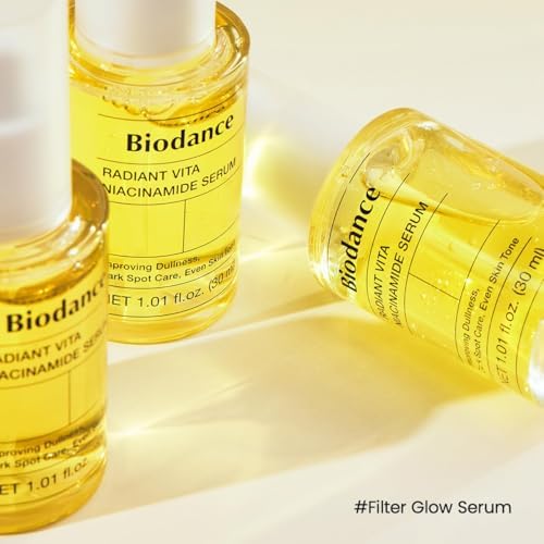 BIODANCE Radiant Vita Niacinamide Serum, for Even Tone Dark Spot Care with Vitamin C, Hydrating for Sensitive Skin, Filter Glow Serum, Korean Skincare, Ramadan Gift | 1.01 floz x 1 ea
