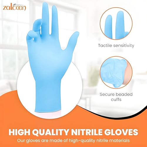ZALCOON Vinyl Exam disposable Gloves