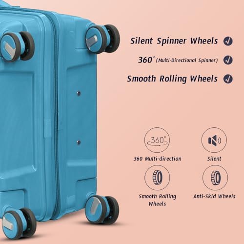 Hard Case 3 Piece Set (20/24/28 Inch) Luggage Lightweight Durable Wheeled Unbreakable Beige Suitcase, Secured Lock