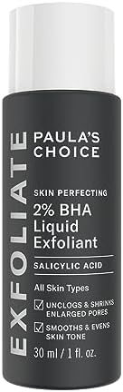 Paula's Choice SKIN PERFECTING 2% BHA Liquid Exfoliant - Face Exfoliating Peel Fights Blackheads & Enlarged Pores - with Salicylic Acid - Combination & Oily Skin - 30 ml