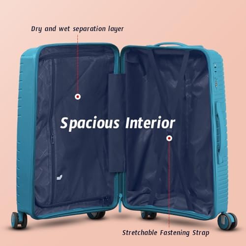 Hard Case 3 Piece Set (20/24/28 Inch) Luggage Lightweight Durable Wheeled Unbreakable Beige Suitcase, Secured Lock