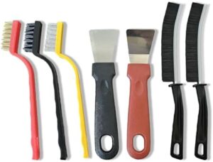 7 Pcs Crevice Cleaning Brush Set, Multi-Purpose Hard Bristle Cleaning Tools for Kitchen Grease, Bathroom Gaps, Tiles, Faucets and Tight Spaces