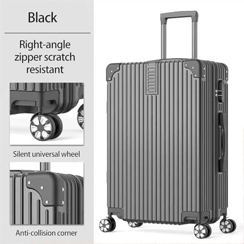 Luggage Set, 3-piece (20/24/28)" Suitcases with Universal Wheels PC+ABS Durable Hardshell Luggage Clearance Price (black)