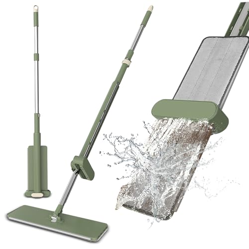 Flat Mop with Wringer Set