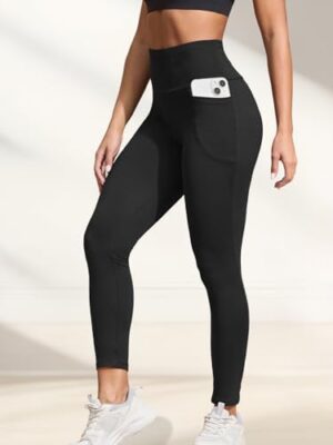 Buttery Soft Leggings with Pockets, High Waist, Tummy Control, Opaque, Workout/Yoga Pants for Women