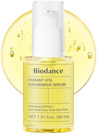 BIODANCE Radiant Vita Niacinamide Serum, for Even Tone Dark Spot Care with Vitamin C, Hydrating for Sensitive Skin, Filter Glow Serum, Korean Skincare, Ramadan Gift | 1.01 floz x 1 ea