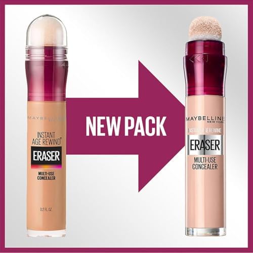 Maybelline Concealer Instant Anti Age Eraser Eye Concealer, Dark Circles and Blemish Concealer, Ultra Blendable Formula 01 Light