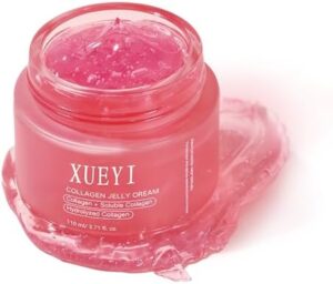 Collagen Gel Cream, Hydrating Jelly Serum with Hydrolyzed Collagen for Face Lifting Tools, Boosts Firmness & Elasticity, Nourishes & Softens Skin, 1.7 oz