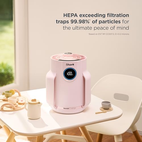 Shark NeverChange Air Purifier Compact Pro with Long-lasting HEPA Exceeding Filtration