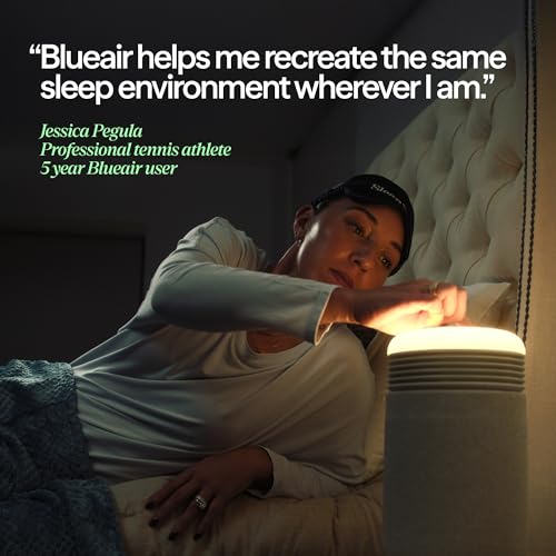 BLUEAIR Purifier for Bedroom - Mini Restful - Sunrise Clock with HEPASilent Filtration and Wake Up L