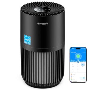 GoveeLife Mini Air Purifier for Bedroom Black