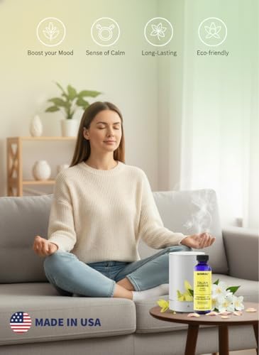 Aromar Spa Aromatic Oil – Italian Jasmine Fragrance, 59.15ml | Luxurious Floral Essential Oil for Diffusers, Humidifiers & Candles | Romantic, Long-Lasting Home Aroma for Relaxation & Elegance