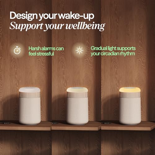 BLUEAIR Purifier for Bedroom - Mini Restful - Sunrise Clock with HEPASilent Filtration and Wake Up L