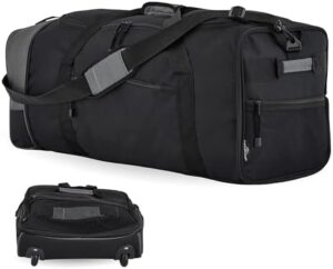 TPRC 32-inch Collapsible Expandble Travel Rolling Duffel Bag