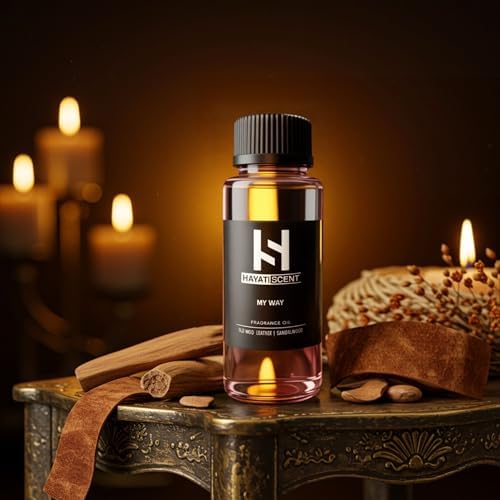 My Way Luxury Essential Oil – Hotel Collection, 120mL (4.05 fl oz) – Diffuser Oil for Home, Office, Aromatherapy – Oud Wood, Leather, Sandalwood, Cedar, Premium Scented Oil Blend