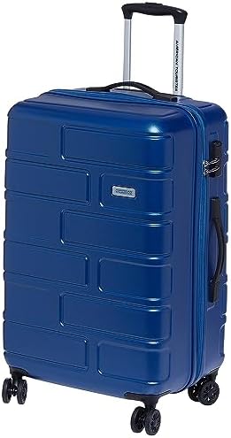 American Tourister Bricklane Suitcase, Cabin Size 55 cm / 20 inch, 4 Spinner Wheels, Hard Top, Polycarbonate, Jet Black|Scratch Resistance|TSA Lock|Inner Mesh Pocket - 3 Years International Warranty
