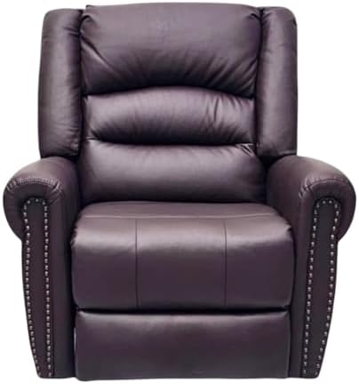 Multi Home Furniture Brown Coffee Electric Recliner Chair for Living Room – Lazy Sofa Chair with Massager & Multiple Modes, Footrest, Lumbar Support, PU Leather Sofa Fabric Recliner Sofa Single Sofa