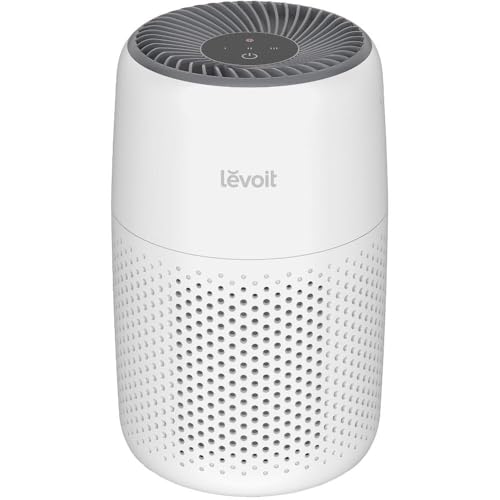 LEVOIT Air Purifier Allergy Sufferers with Aromatherapy, HEPA Air Filter Against Mould, Dust and Pet Hair up to 0.3 µm for Bedroom, 7 Watt Energy Saving, 3 Speeds, 25 dB, White
