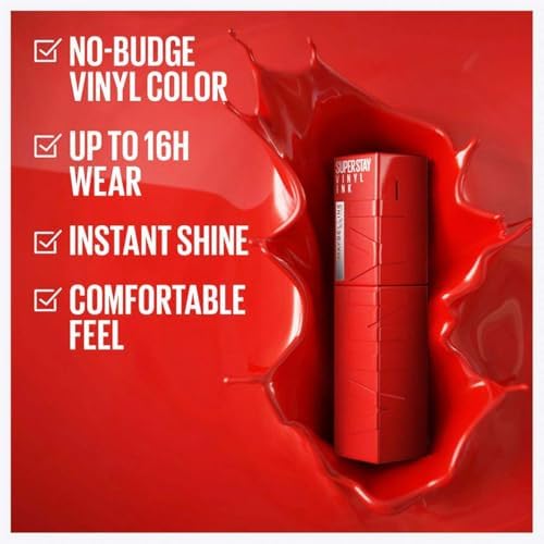 Maybelline New York Super Stay Vinyl Ink Longwear Transfer Proof Liquid Matte Lipstick 35 CHEEKY