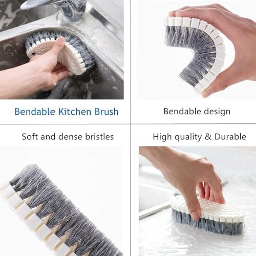 AMERTEER 4 Pack Deep Cleaning Brush Set