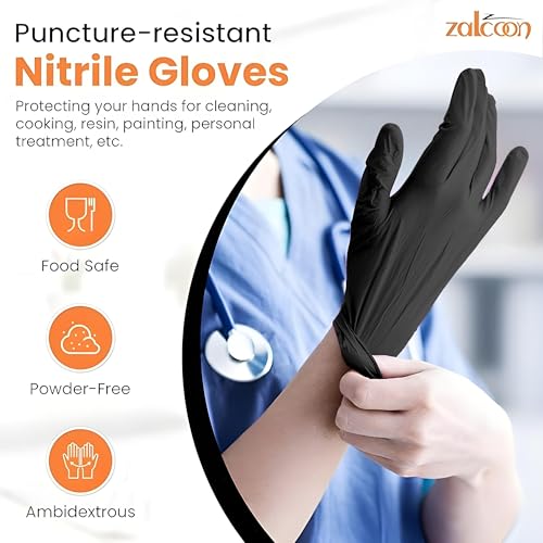 ZALCOON Vinyl Exam disposable Gloves