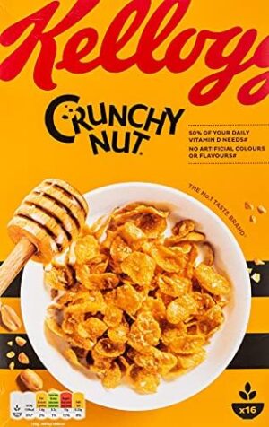 Kellogg's Crunchy Nut | 500g | Multigrain Nourishment | Source of Fibers | High in Vitamin D And Minerals | Ideal For Healthy Breakfast