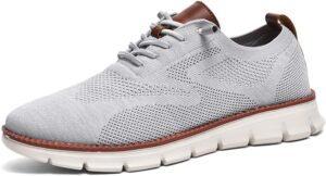Wearbreeze Men’s Business Casual Oxford Sneakers – Lightweight Lace-Up Dress Shoes for Work, Travel & Daily Commute