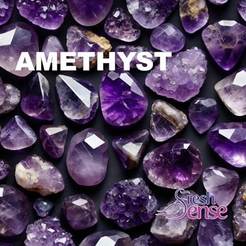 AMETHYST Reed Diffuser 110ml – Air Freshener | FRESH SENSE | Aromatherapy Essential Oil Diffuser for Home, Office, Toilet & Bathroom | Elegant Home Decor | Inspired by the Beauty of Rare Gemstones