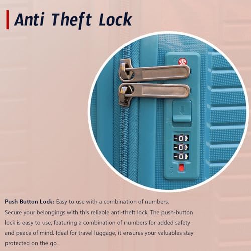 Hard Case 3 Piece Set (20/24/28 Inch) Luggage Lightweight Durable Wheeled Unbreakable Beige Suitcase, Secured Lock