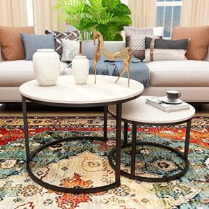 Dining Table Sets Rustic Round Table with Metal Legs for Kitchen Living Room Coffee Table Industrial Sofa Table for Living Room Modern Design Home Furniture