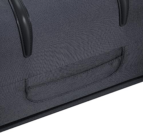 Delsey Caracas 55cm Softcase 4 Double Wheel Expandable Cabin Trolley Black - 00390780100E9